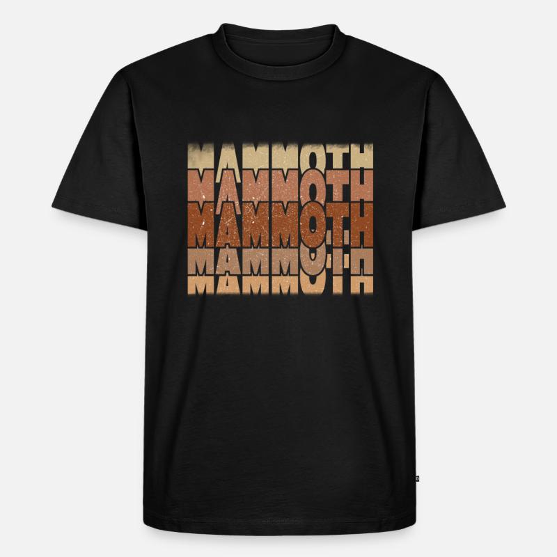 Mammut - Männer Premium Bio T-Shirt - Schwarz