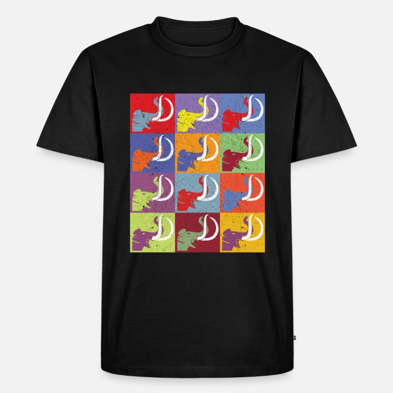 Mammut - Männer Premium Bio T-Shirt - Schwarz