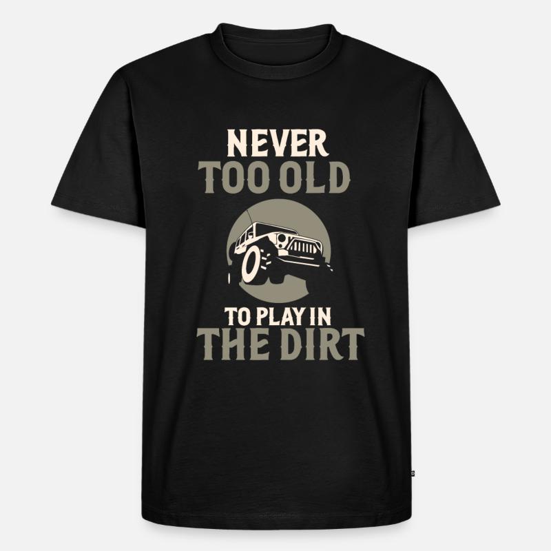 Offroad - Männer Premium Bio T-Shirt - Schwarz