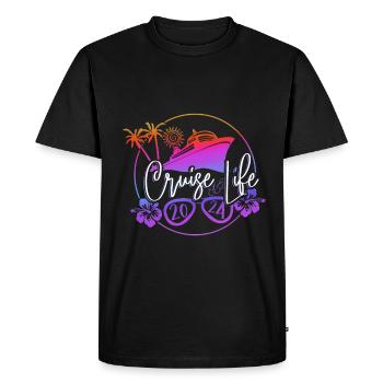 Cruise Cruise Ship Gift - Men's Premium Organic T-Shirt - black - Front - Nico (187cm)