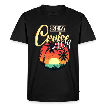 Cruise Cruise Ship Gift - Men's Premium Organic T-Shirt - black - Front - Nico (187cm)