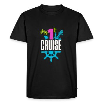 Cadeau de bateau de croisière - T-shirt Premium bio Homme - noir - Devant - Nico (187cm)