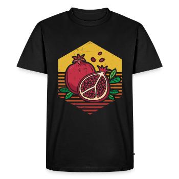 Grenade Nourriture Noël - T-shirt Premium bio Homme - noir - Devant - Nico (187cm)
