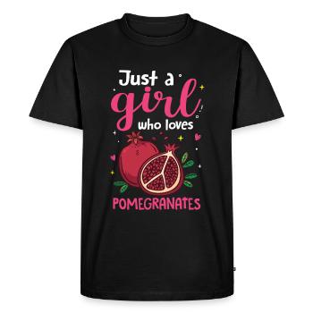 Grenade Nourriture Noël - T-shirt Premium bio Homme - noir - Devant - Nico (187cm)