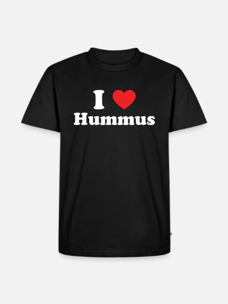 Hummus - Men's Premium Organic T-Shirt - black