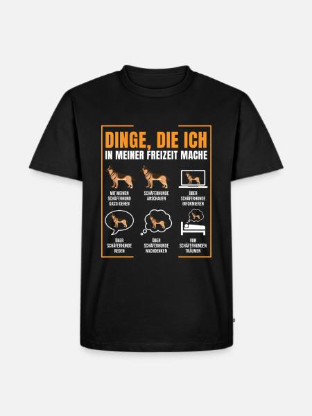 Schäferhund - Männer Premium Bio T-Shirt - Schwarz