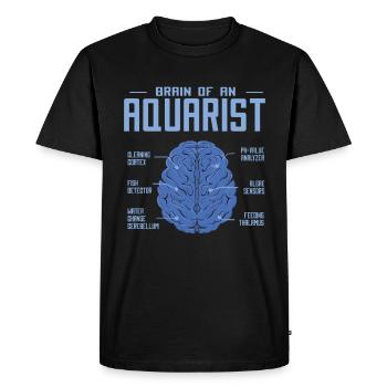 Aquarium - Männer Premium Bio T-Shirt - Schwarz - Vorne - Nico (187cm)