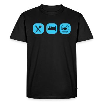 Reef Aquarium - Men's Premium Organic T-Shirt - black - Front - Nico (187cm)