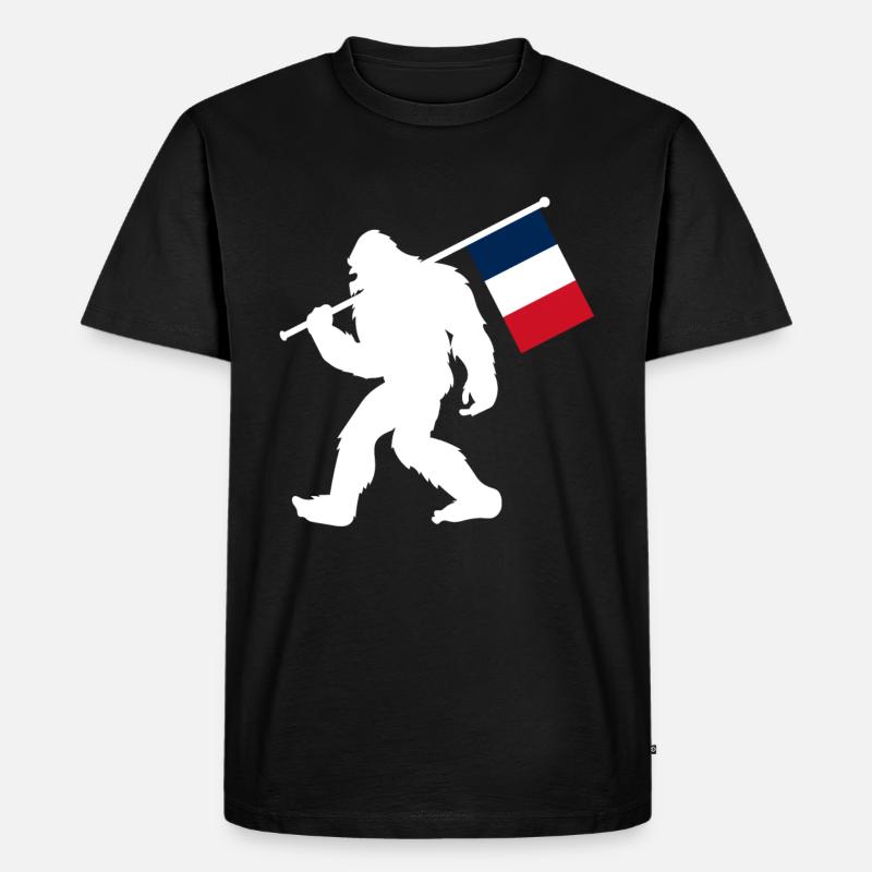 Frankreich - Männer Premium Bio T-Shirt - Schwarz