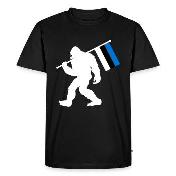 Estonie Bigfoot - T-shirt Premium bio Homme - noir - Devant - Nico (187cm)