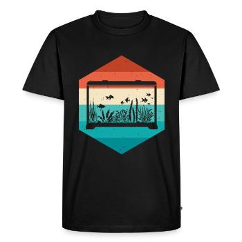 Aquarium - T-shirt Premium bio Homme - noir - Devant - Nico (187cm)