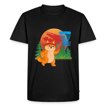 Frisbee Golf Disc Golf - T-shirt Premium bio Homme - noir - Devant - Nico (187cm)