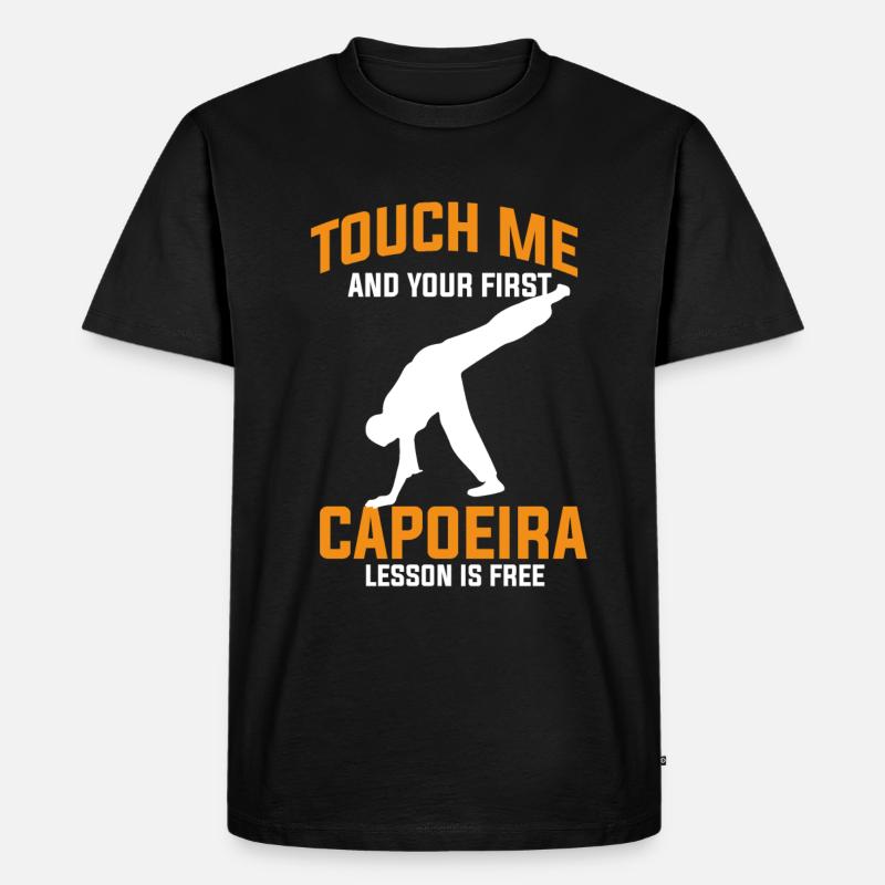 Caopeira - Männer Premium Bio T-Shirt - Schwarz