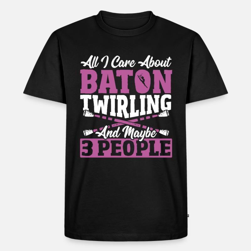 Baton Twirling Baton Twirler Geschenk - Männer Premium Bio T-Shirt - Schwarz