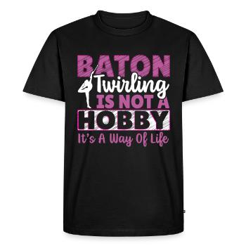 Bâton Twirling Bâton Twirler cadeau - T-shirt Premium bio Homme - noir - Devant - Nico (187cm)