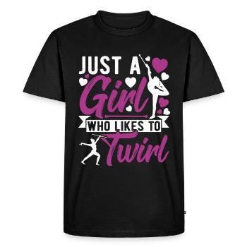 Bâton Twirling Bâton Twirler cadeau - T-shirt Premium bio Homme - noir - Devant - Nico (187cm)