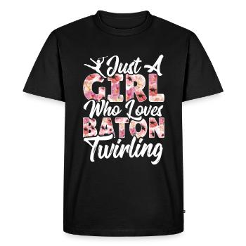 Bâton Twirling Bâton Twirler cadeau - T-shirt Premium bio Homme - noir - Devant - Nico (187cm)