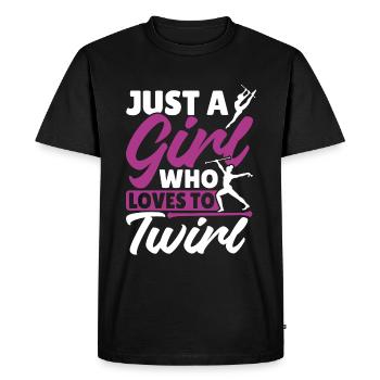 Bâton Twirling Bâton Twirler cadeau - T-shirt Premium bio Homme - noir - Devant - Nico (187cm)