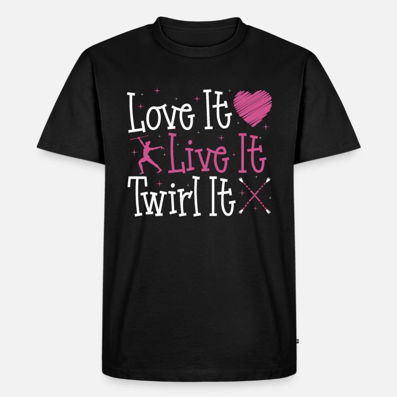 Baton Twirling Baton Twirler Geschenk - Männer Premium Bio T-Shirt - Schwarz