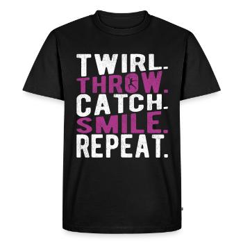 Bâton Twirling Bâton Twirler cadeau - T-shirt Premium bio Homme - noir - Devant - Nico (187cm)