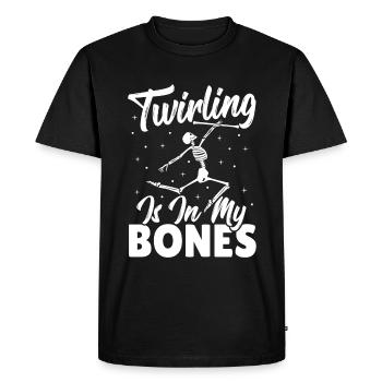 Bâton Twirling Bâton Twirler cadeau - T-shirt Premium bio Homme - noir - Devant - Nico (187cm)