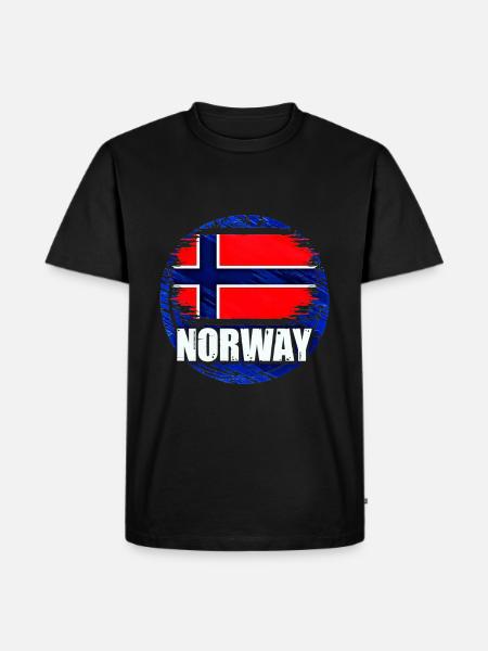 Norway - Men's Premium Organic T-Shirt - black