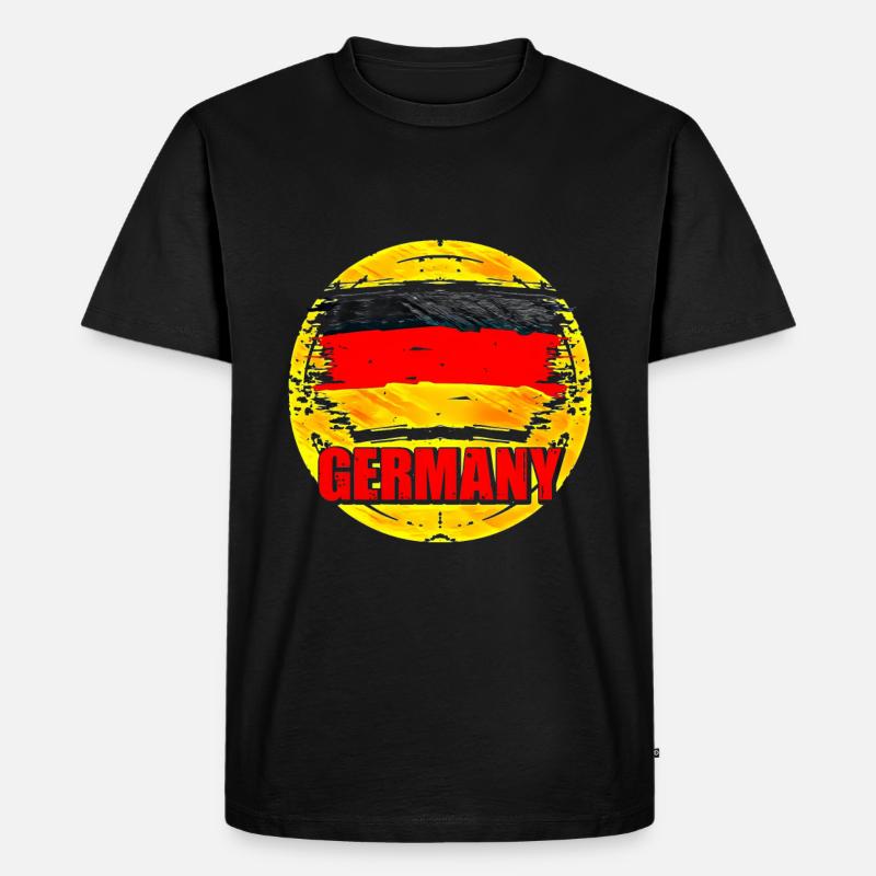 Deutschland - Männer Premium Bio T-Shirt - Schwarz