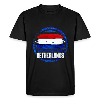Netherlands - Men's Premium Organic T-Shirt - black - Front - Nico (187cm)