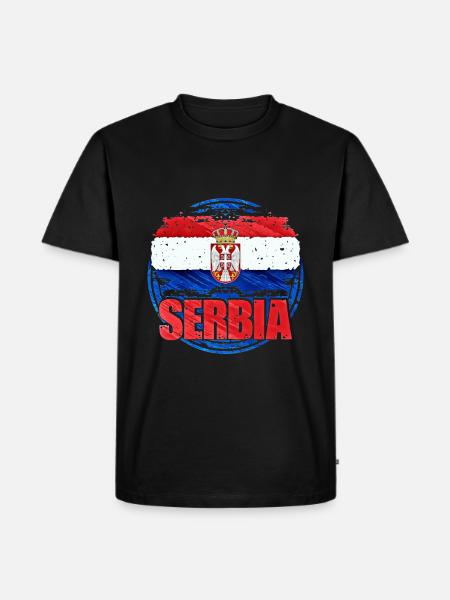 Serbia - Men's Premium Organic T-Shirt - black
