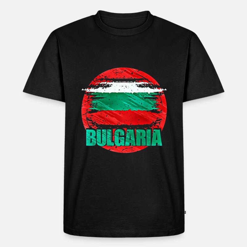 Bulgarien - Männer Premium Bio T-Shirt - Schwarz