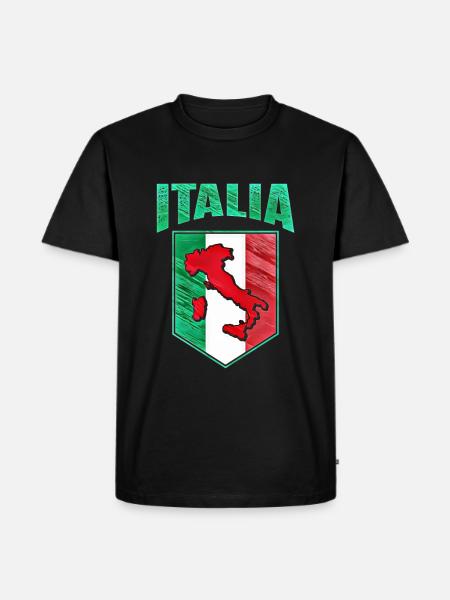 Italy - Men's Premium Organic T-Shirt - black
