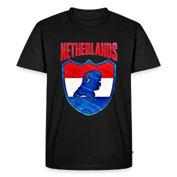 Netherlands - Men's Premium Organic T-Shirt - black - Front - Nico (187cm)