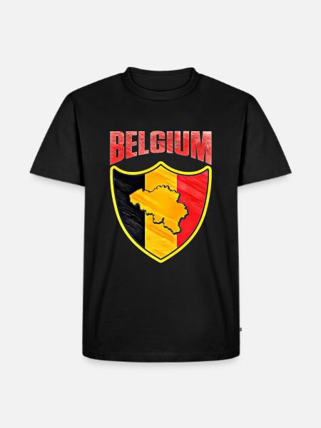 Belgium - Men's Premium Organic T-Shirt - black