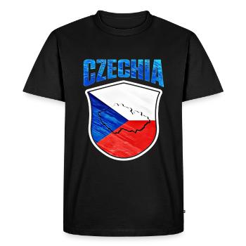 Tchéquie - T-shirt Premium bio Homme - noir - Devant - Nico (187cm)