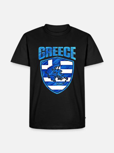 Greece - Men's Premium Organic T-Shirt - black