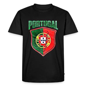Portugal - T-shirt Premium bio Homme - noir - Devant - Nico (187cm)