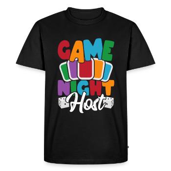 Jeux de société jeu de société cadeau - T-shirt Premium bio Homme - noir - Devant - Nico (187cm)