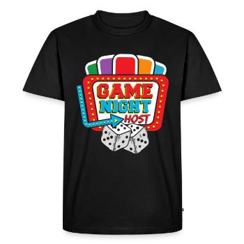 Jeux de société jeu de société cadeau - T-shirt Premium bio Homme - noir - Devant - Nico (187cm)