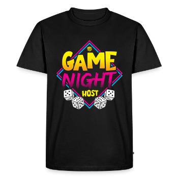 Jeux de société jeu de société cadeau - T-shirt Premium bio Homme - noir - Devant - Nico (187cm)