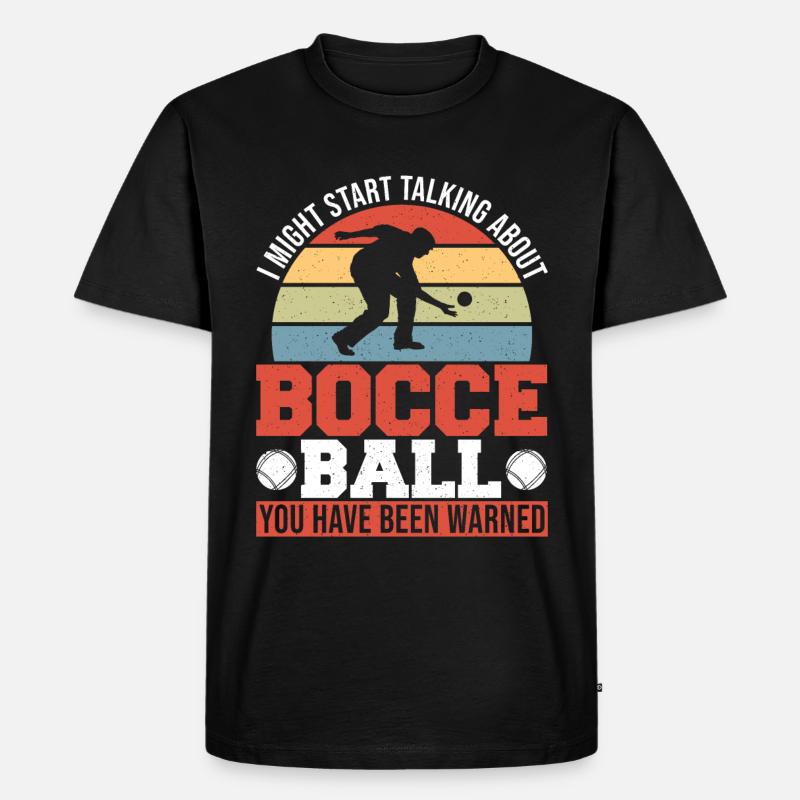 Boccia - Männer Premium Bio T-Shirt - Schwarz