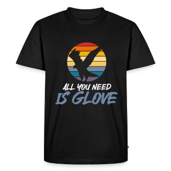 Falconry Ornithology Gift - Men's Premium Organic T-Shirt - black - Front - Nico (187cm)