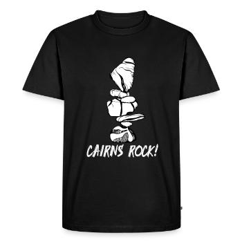 Cadeau pour empiler des pierres - T-shirt Premium bio Homme - noir - Devant - Nico (187cm)