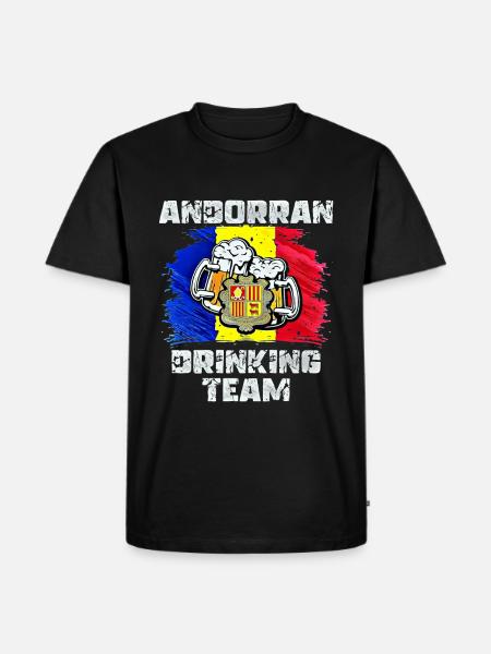 Andorra Drinking Team - T-shirt Premium bio Homme - noir