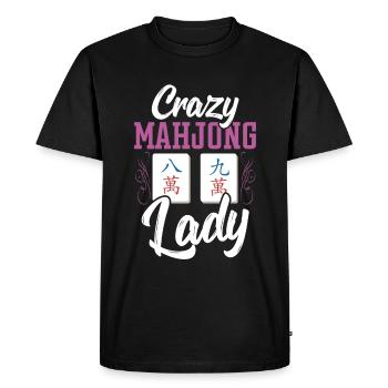 Cadeau pour les fans de Mahjong - T-shirt Premium bio Homme - noir - Devant - Nico (187cm)