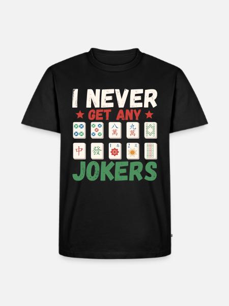 Gift for Mahjong Fans - Men's Premium Organic T-Shirt - black