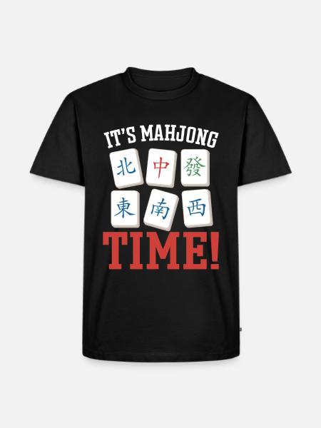 Gift for Mahjong Fans - Men's Premium Organic T-Shirt - black
