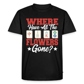Cadeau pour les fans de Mahjong - T-shirt Premium bio Homme - noir - Devant - Nico (187cm)