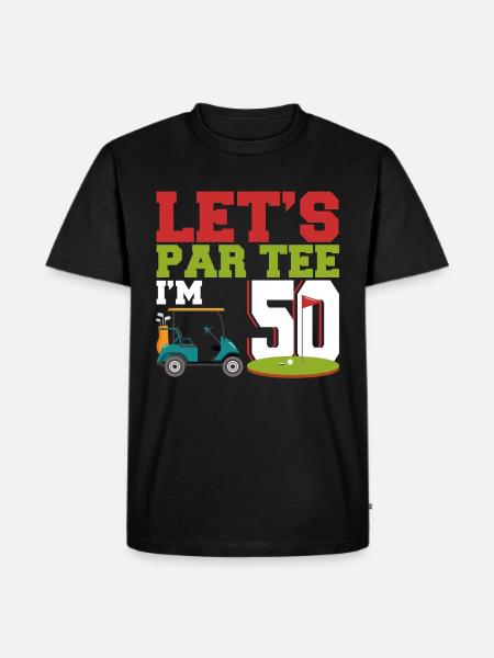 Geschenk für Minigolfspieler - Männer Premium Bio T-Shirt - Schwarz