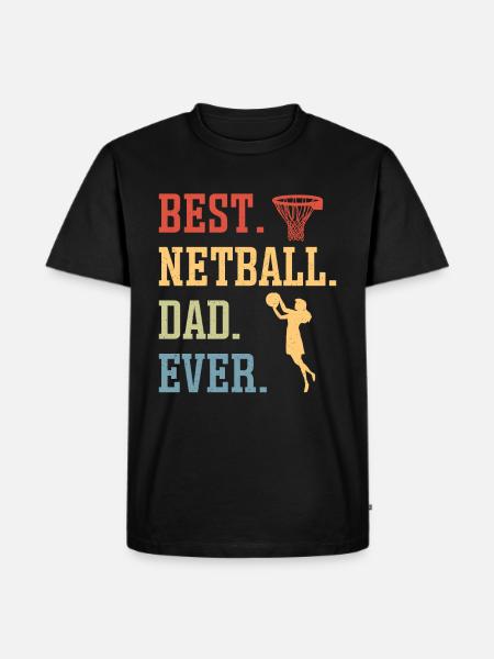 Love Netball Netball Player Gift - Men's Premium Organic T-Shirt - black