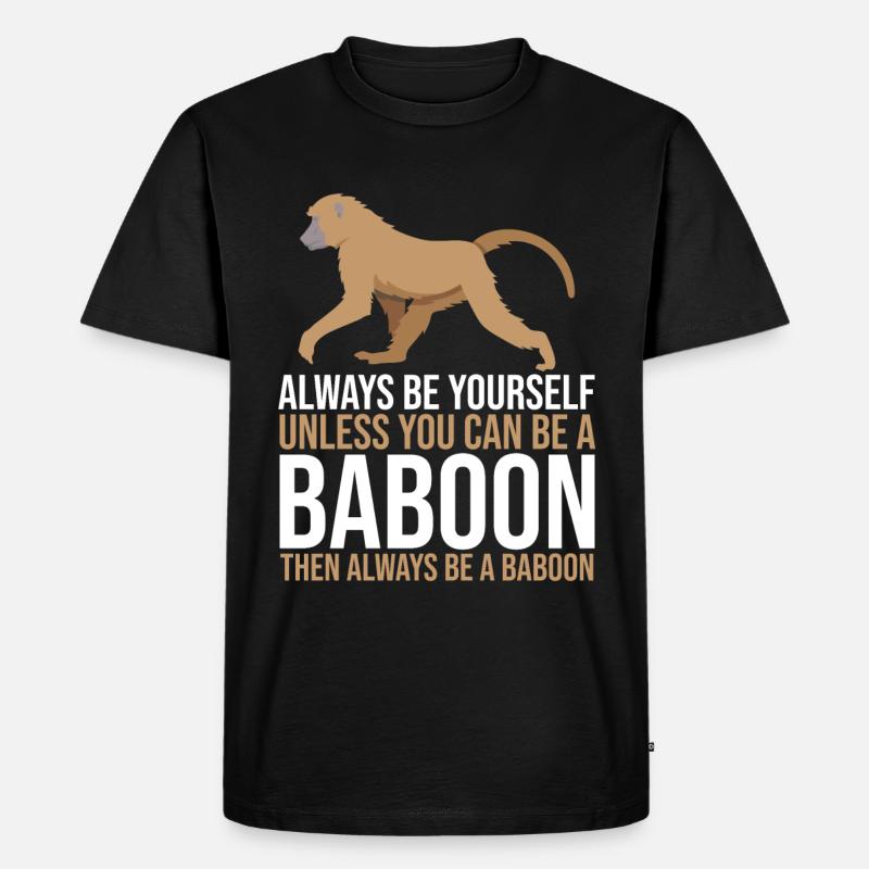 Gift for baboon lover - Men's Premium Organic T-Shirt - black